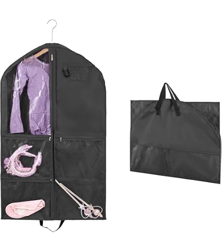 Tanz-Kleidersack 3er Set – 60x99 Cm, Durchsichtig Mit Taschen