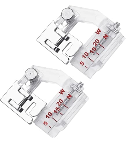 Pie Prensatelas Para Cinta Sesgada Ajustable (5-20mm) - Compatible Con Singer, Brother, Janome Y Más
