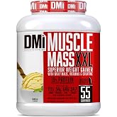 DMI INNOVATIVE NUTRITION Muscle Mass XXL Gainer 3.3 kg Vanilla Flavor | Weight Gain with Whey Protein, Carbohydrates, Creatin