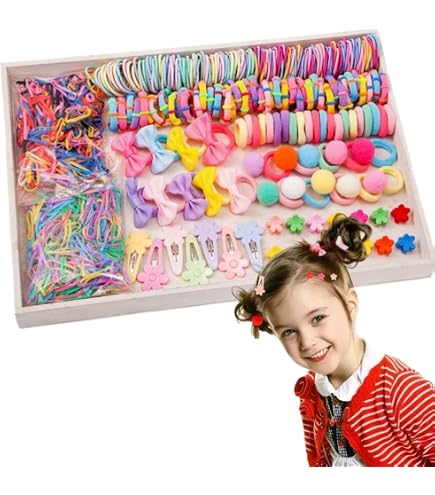 Elastici per capelli per bambini, elastici per capelli con fiocchi