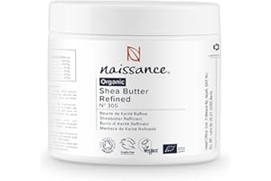 Naissance Manteca de Karité BIO Refinada (No. 305) - 250g - Certificado Ecológico, Natural, Puro - para Cuerpo, Cara, Piel, Pelo, Uñas