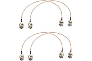 Gokoti 4 Piezas 3G HD SDI Cable BNC Cable 30Cm 75 Ohm para CáMaras Equipo de VíDeo Compatible con HD-SDI 3G-SDI 4K 8K Cable de VíDeo