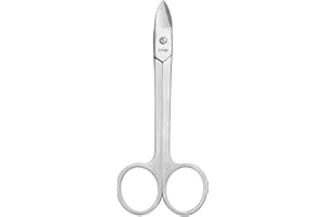 LIVINGO Professional Sharp Toenail Scissors - 4.25" Heavy Duty Small Scissors, Stainless Steel Blade Long Handles, Manicure Pedicure Grooming Tool for Men & Women Thick Nails and Ingrowing Toe Nails