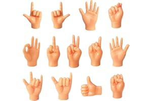 HCVGCM Stinkefinger, 13 Mini Hände Für Finger, Mittelfinger Geschenk, Kleine Hände Für Fingerpuppen, Lustige Mini Hände Für Partys, Haustiere Und Kinder
