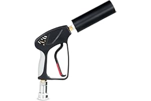 OVADA Pistolet de fête CO2 avec portée de 6 m - Câble de 3 m + tuyau de sortie anti-gel - Canon DJ CO2 de qualité supérieure - Convient pour scène DJ Club Stage - Machine à jet (mini pistolet)