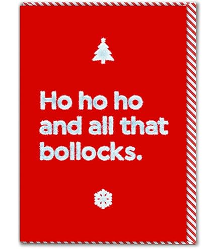 PC569 Even Santa Thinks You're A Dick Funny Christmas Card For Friend Coworker Boyfriend