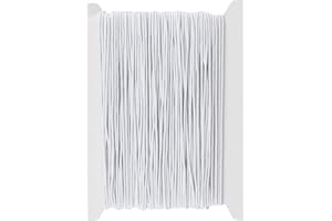 vaolmlop 1mm Fil Nylon pour Bracelet Perle 30m Cordon Bracelet Macramé Fil De Jade,Fil pour Tisser des Colliers, Perle, Bijoux, Macramé, Artisanat DIY (Blanc)