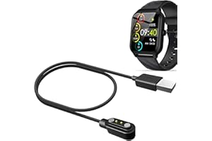 MBROS Compatible Pour Cable USB Compatible Pour IFMDA Montre Connectée Homme 1,83" LW82 Pro (Noir)