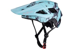 Bike Helmet, OnBros Cycle Helmet Men and Women, Scooter Skateboard MTB BMX Bike Helmet Lightweight, Mountain Bike Helmet with Visor, Bicycle Helmet 55-58cm