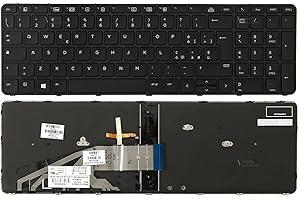 CLICK HELP Tastiera Notebook Compatibile con HP ProBook 450 G3, 470 G3, 450 G4, 470 G4, 455 G3 Retroilluminata