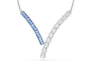 Swarovski Matrix Kollektion, Gemischte Schliffe, Blau, Rhodiniert