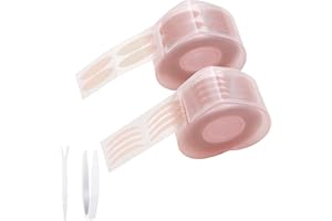 OUSSEE 1200 Stück Unsichtbare Schlupflider Stripes, Wasserdicht Eyelid Tapes Doppelte Augenlid Band Instant Lift ohne OP, Doppel Augenlid Aufkleber Klebeband mit Gabelstangen Pinzette, Hautfarbe