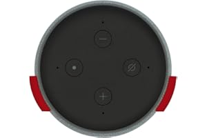 fossi3D Supporto da parete per Amazon Echo 3° generazione altoparlante intelligente con supporto Alexa Speaker Accessori Supporto Wall Mount Clip 7 Rosso