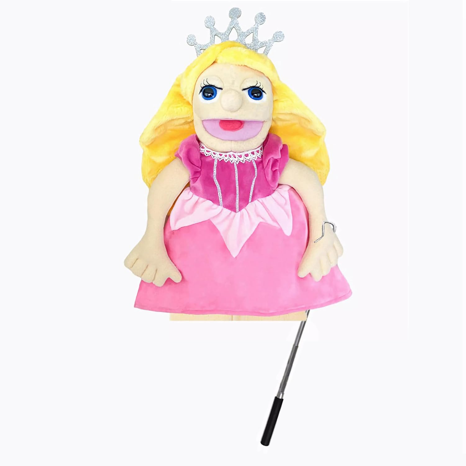 LOMTRATS Marionetas de Mano de Teatro para niños,Incluye Maestro,policía,Pirata,Detective,etc.con Bocas Abiertas móviles, Contar Historias,enseñar,Regalos de Festivales,1 PCS