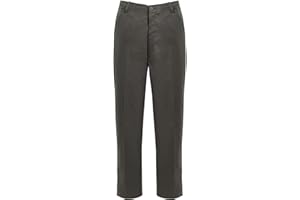 shelikes Mens Rugby Trousers Full Elasticated Stretch Waist Band With Draw Cord Casual Workwear Bottoms Straight Leg Formal Smart Pants Size 30-50