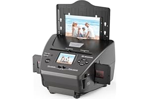 DigitPro Film- und Foto-Scanner mit 2,4-Zoll-LCD-Bildschirm, konvertiert 35 mm/135 Dias und Negativ-Film, Foto, Visitenkarte in 22 MP Digitale Bilder, Scanner-Photo-Slides-Negative-Digital