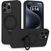 CONSTRAIN - iPhone 14 Pro Max ile uyumlu Apple Kılıf Magsafe ile uyumlu Halkalı Extra Standlı i&ccedil;i Kadife Yumuşak Renkli Silik