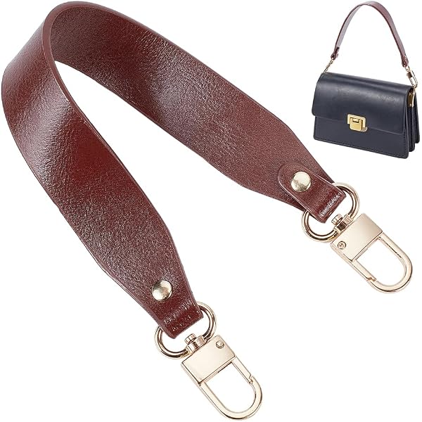 PH PandaHall 2 Cinghie Manico Per Borsa In Pelle – Ricambio Tracolla Con Moschettoni – 40 Cm, Nero - 3