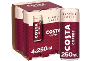 Costa Coffee Classic Latte Iced Coffee 4 x 250ml