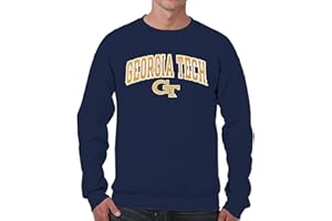 Campus Colors Collegiate Adult Tackle Twill Crewneck Sweatshirt, Officially Licensed Unisex College Pullover for Men & Women