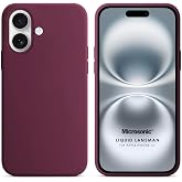 Microsonic Apple iPhone 17 i&ccedil;in Kılıf Liquid Lansman Silikon Bordo [iPhone 17 ile Uyumlu Kılıf - Bordo]