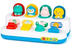Baybee Baby Pop Up Toy Activity Animal Toys For Kids, Toys Learning Infant Sensory Push and Pop-Up Pals, Playing and Development Toys for Babies Toddlers 18 Months to 3 Years Boys Girls