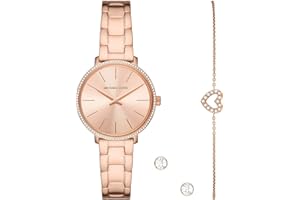Michael Kors Orologio da donna Pyper, dimensione cassa 32mm, movimento a due lancette, cinturino in acciaio inossidabile