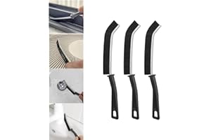 Yikko Spaltreinigungsbürste, Multifunktion Haushalt Fugenreinigungsbürste mit harten Borsten,handgehaltene Rillen-Tiefenreinigungsbürste für Badezimmer, Küche, Fenster, Türschlitze (3PCS)