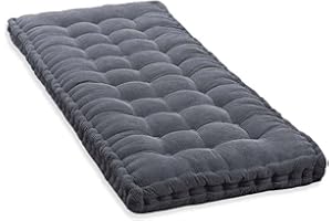 JORTUIO Coussin pour Banc Jardin 200/180/160/150/120/110cm, Coussin pour banc de 1/2/3 Places Exterieur intérieur Coussin D'assise Salon de Jardin Coussin Matelas Assise Dossier(Color1,100x40cm/42x16in)