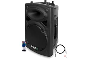 Enceinte amplifiée DJ SONO Mobile 400W IBIZA SOUND SLK10A-BT + câble PC