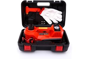 ROGTZ Electric Hydraulic Car Jack - Upgraded 4 in 1 Floor Jack Lift Kit 5 Ton Vehicle Trailer Truck Trolley Jack Stand Tire Change and Emergency Tyre Repair Set with Air Pump