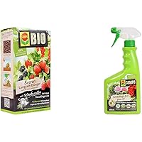 COMPO BIO Beeren Langzeit-Dünger für alle Beerenpflanzen, Kern- und Steinobst, 5 Monate Wirkung, 2 kg & Schädlings-frei…