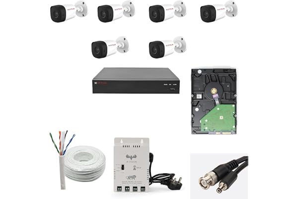 CP PLUS HD 8 DVR 2.4 MP 6 - + + 1 TB HDD + 8 Ch SMPS + CCTV , JK Vision HDMI+BNC/DC ,