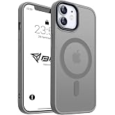 Babilden iPhone i&ccedil;in Kılıf Kamera Korumalı Magsafe Wireless Şarj &Ouml;zellikli Mat Şeffaf Renkli Kılıf (iPhone 11 Gri)