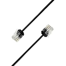 Elfcam - 100m Câble Ethernet RJ45 Cat 6 Rond Blanc 1Gbps 26AWG, LAN/WAN, Idéal PC, Modem