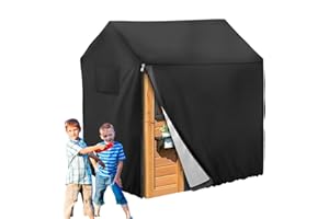 OLDMOOM Waterproof Cover for Playhouse - Portable Playhouse Protective Cover | Kids Play House Tarpaulin, Patio Furniture Accessories, Sun Protection for Multiple Brands