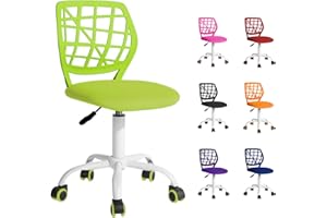 Beltom® Sedia ergonomica da scrivania cameretta computer casa studio ufficio studenti adolescenti, ideale per bambini. Regolabile in altezza e girevole a 360° - Verde