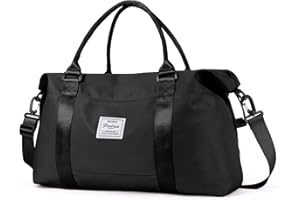 BJLFS Bolsa de Gimnasio para Mujer, Bolsa de Viaje, Bolsa de Cabina Grande Ryanair, Bolsas de Lona, ​​Bolsa de Noche, Bolsa de Gimnasio Impermeable Ligera, Bolsa de Equipaje de Mano para Hombres