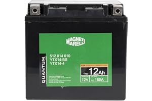 Quantum Energy Magneti marelli batteria moto e scooter 12AH 12V 150A tecnologia AGM sigillata polo positivo sinistro