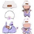 FMKLDENA Clothing for Labubu Doll, Labubu Doll Clothes, Labubu Plush Sweater Clothing, Doll Clothes for Labubu Clothes, for 17 cm Labubu Doll (B)