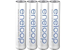 eneloop, AAA/Micro Ni-MH Akku, 4er-Pack, Kapazität mit min. 800 mAh, Ready-to-Use Ni-MH Akkus, bis zu 2000 Mal wiederauf