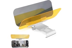 HERCHR 32x16x6cm Car Sun Visor 2 in 1 Day and Night Anti-Glare Visor Sun Visor Extender Car Windshield Driving Visor Eye Protector Car Visor 2 in 1 Car Anti-glare Glass for Day & Night Driving