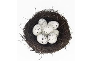 DemiawakingIT Uova di Quaglia Finte Uova di Quaglia Artificiale di Imitazione Modello Decorazione della Casa Fai da Te Puntelli per Schizzo Dipinto (10pcs)