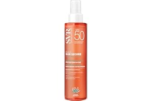 SVR - Sun Secure Huile Sèche SPF50 - Huile solaire satinée non grasse – Très haute protection UVA, UVB, infrarouge & lumière visible – Visage, corps & cheveux – Niacinamide, Vitamine E – 200 ml