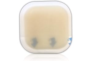 E&E MEDICAL SUPPLIES LTD. 5pcs - 5cm x 5cm Hydrocolloid Wound Dressing Pads with Border - Sterile Waterproof Adhesive Bandages for Wounds - Medical and First Aid Supplies – for Cuts Scratches Burns Pressure Sores e.g.