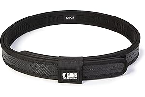 O'GUNS TDS EQUIPMENT O'GUNS - Cintura Tattica IPSC, per Tiro Dinamico Sportivo TDS Competition Belt con sottocintura e fermacintura Inclusi in Robusta Cordura
