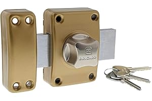 Bricard 1951 Verrou Alpha à bouton Cylindre 40 mm ø 22 mm Doré