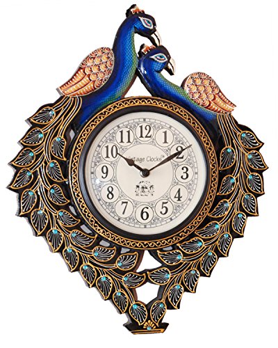 Vintage Clock Handicraft Peacock Clock / One Year Warranty RS.1695 (75.00% Off) - Amazon
