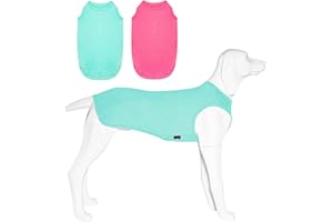 Kickred 2er-Pack Sommer-Hunde-Shirts, schnell trocknend, atmungsaktiv, Haustier-Kleidung, ärmellos, leicht, dehnbar, Tank-Top-T-Shirts für kleine Hunde, Welpen, Katzen, Jungen, Mädchen, S