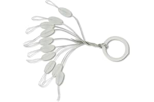 Black Cat Lot de 10 Bouchons ovales en Silicone 7 mm Transparent